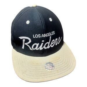 REEBOK Vintage Collection NFL Los Angeles Raiders Black and Tan Cap